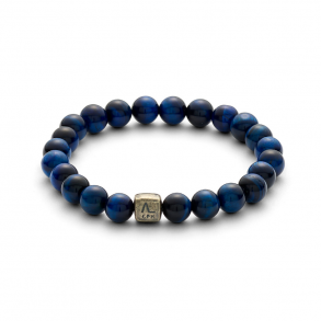 Alexander Lynggaard: ColorUp Tiger Eye Blue (8mm)- Armbnd - C00790
