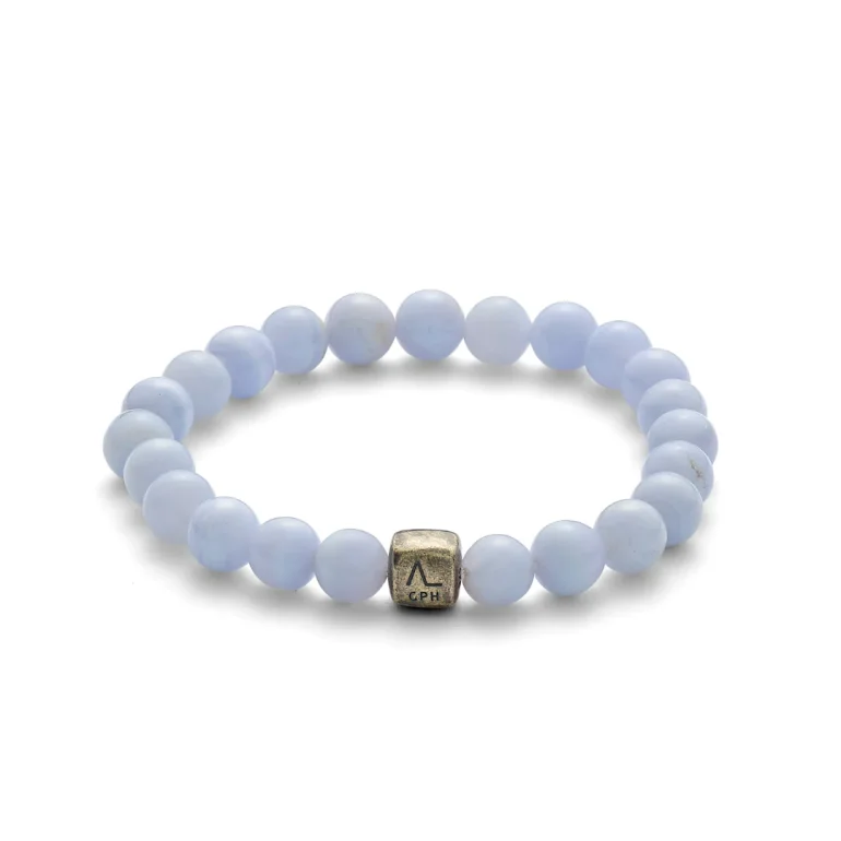 Alexander Lynggaard: ColorUp Blue Lace Agate armbnd (8mm) - C00270