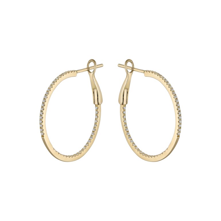 Guldbrandsen: Lux Creoler - Str. 3 - Guld - Brillanter - DIE152-D-Y