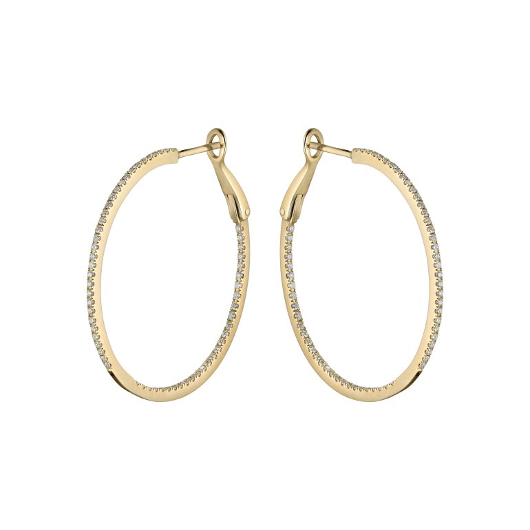 Guldbrandsen: Lux Creoler - Str. 4 - Guld - Brillanter - DIE152B-Y