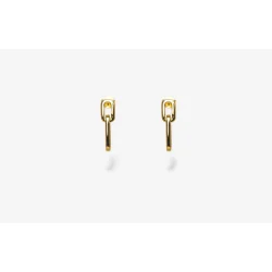 IX STUDIOS: IX Core Earrings - Guldbelagt slv - DMB0341GD