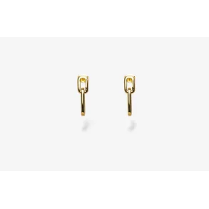 IX STUDIOS: IX Core Earrings - Guldbelagt slv - DMB0341GD