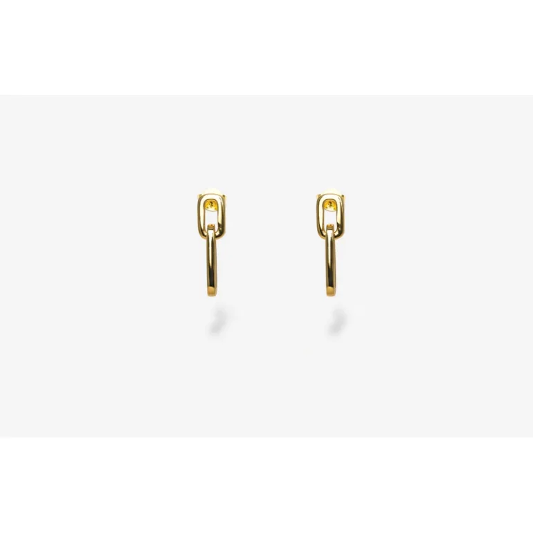 IX STUDIOS: IX Core Earrings - Guldbelagt slv - DMB0341GD