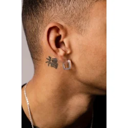 IX STUDIOS:IX BOLD SQUARE HOOPS reringe - Slv - DMB0342SL