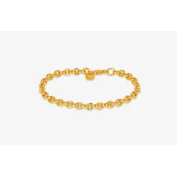 IX Studios: IX Rene BRACELET SILVER armbnd - Guldbelagt slv - DMV0348GD