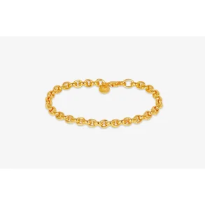 IX Studios: IX Rene BRACELET SILVER armbnd - Guldbelagt slv - DMV0348GD