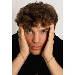 IX Studios: IX Rene BRACELET SILVER armbnd - Guldbelagt slv - DMV0348GD