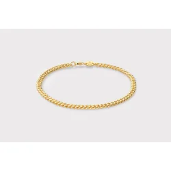 IX Studios: IX Curb Bracelet - armb�nd - Guldbelagt s�lv - DMVGD110GD
