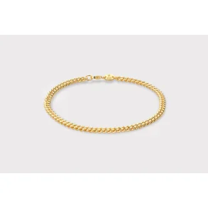 IX Studios: IX Curb Bracelet - armb�nd - Guldbelagt s�lv - DMVGD110GD