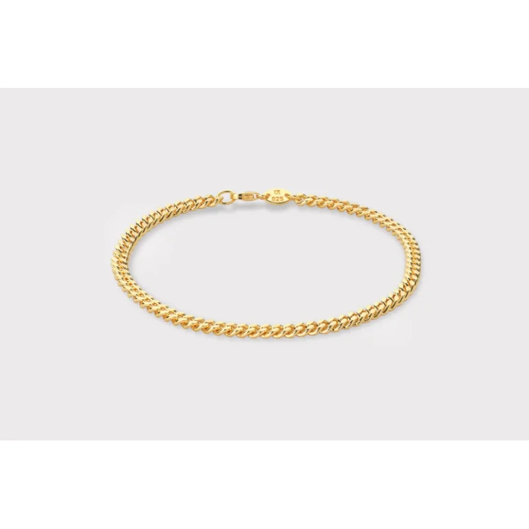IX Studios: IX Curb Bracelet - armb�nd - Guldbelagt s�lv - DMVGD110GD