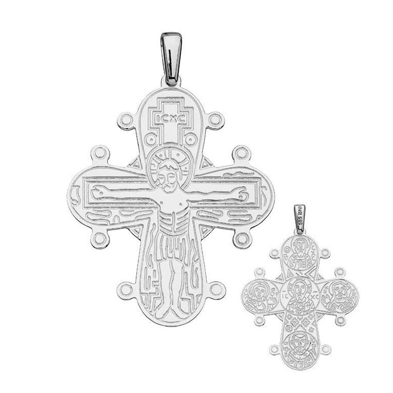 BNH: Dagmar kors vedhng - Sterling slv - De fem apostle 