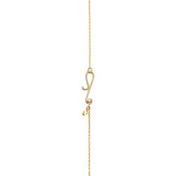 OLE LYNGGAARD COPENHAGEN: Bird collier Halsk�de - r�dguld og brillanter - 45cm -  A3266-403