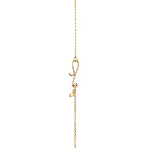 OLE LYNGGAARD COPENHAGEN: Bird collier Halsk�de - r�dguld og brillanter - 45cm -  A3266-403