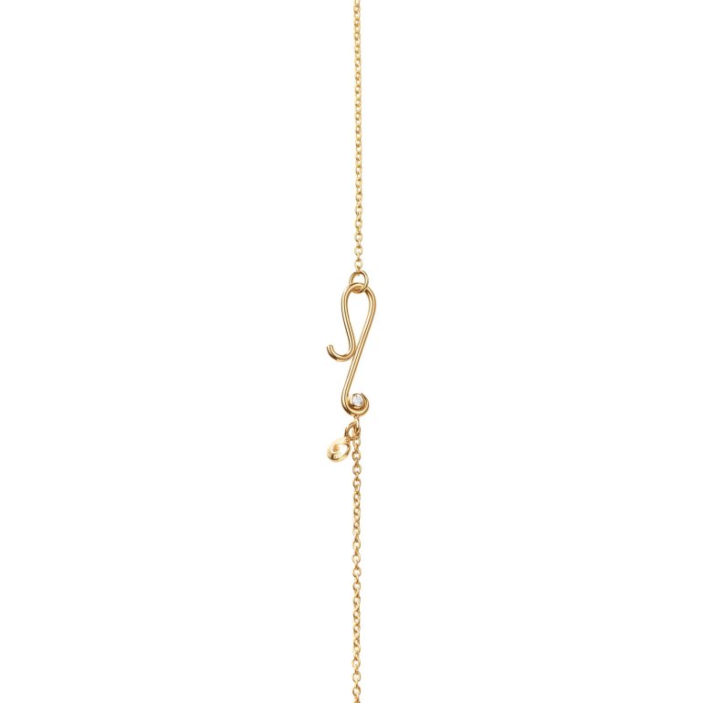 OLE LYNGGAARD COPENHAGEN: Bird collier Halsk�de - r�dguld og brillanter - 45cm -  A3266-403