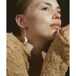 Jane Knig: Half Moon rering - Slv - JKHM001-S