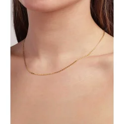 Jane Knig: ENVISION S-CHAIN halskde - FORGYLDT Sterlingslv - ESCN01SS2100-G