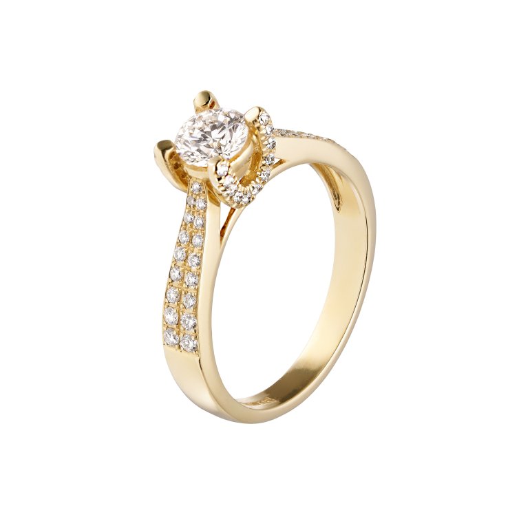 Guldbrandsen: Elisabeth Solitaire ring - Guld - Brillanter - GUR182