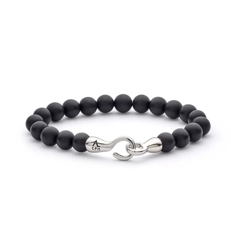 Alexander Lynggaard: Onyx Matte armbnd (8mm) - F00060