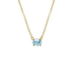 Carr Copenhagen: Forgyldt Slv Vedhng - Topas - FC4371BT38+2,5+2,5cm