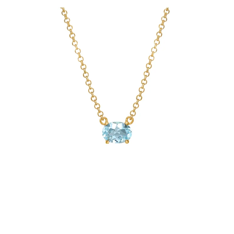 Carr Copenhagen: Forgyldt Slv Vedhng - Topas - FC4371BT38+2,5+2,5cm