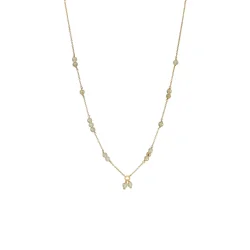 Carr Copenhagen: Guldbelagt halskde 38+2cm - Sterling slv - Rutil kvarts - FC4364GRT