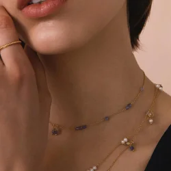 Carr Copenhagen: Guldbelagt halskde 38+2cm - Sterling slv - FC4364TZ38+2,5+2,5cm