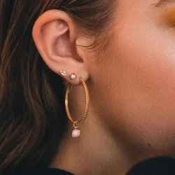 Carr Copenhagen: Guldbelagte Hoops reringe - FH4302_3,5cm