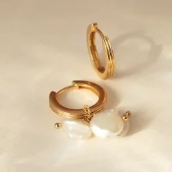 Carr Copenhagen: Guldbelagte Unicorn Hoops - reringe - 2cm - FH44152cm