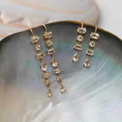 Carr Copenhagen: Guldbelagte reringe - Champagne Kvarts - FH4418CHQ