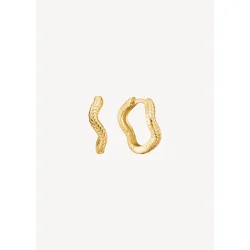 Carr Copenhagen: Wave Hoops Guldbelagte reringe - 2cm - FH4525_2
