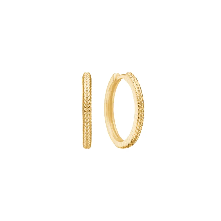Carr Copenhagen: Guldbelagte Hoops reringe - FH44002cm