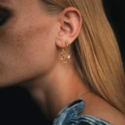 Carr Copenhagen: Guldbelagte reringe - Champagne Kvarts - FH4431chq