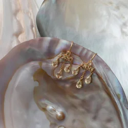 Carr Copenhagen: Guldbelagte reringe - Champagne Kvarts - FH4431chq