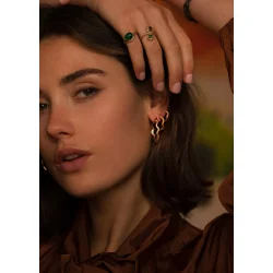 Carr Copenhagen: Wave Hoops Guldbelagte reringe - 2cm - FH4525_2