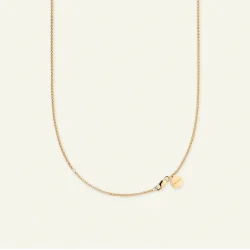 Flora Danica: Firkl�ver vedh�ng - justerbar k�de - Stor - forgyldt s�lv - FLC-NE-LARGE-G