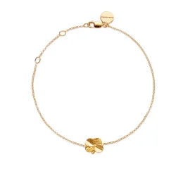Flora Danica: Firklver armbnd - forgyldt slv - FLC-Br-G