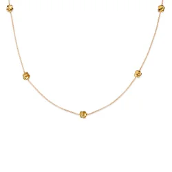 Flora Danica: Forglemmigej Vedhng - Halskde - forgyldt Slv - FMN-Ne-G