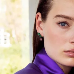 Carr Copenhagen: Slvforgyldte reringe - Agat - FS4469MAAM