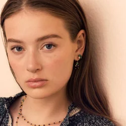 Carr Copenhagen: Slvforgyldte reringe - Agat - FS4469MAAM