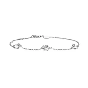 Flora Danica: Forglemmigej armbnd - slv - FMN-Br-S