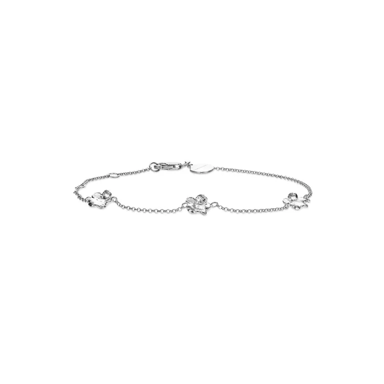 Flora Danica: Forglemmigej armbnd - slv - FMN-Br-S