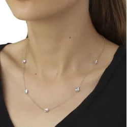 Flora Danica: Forglemmigej Vedhng - Halskde - Slv - FMN-Ne-S