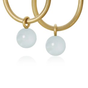 Dulong: Globe Vedhng Guld Med Akvamariner - 17270A04-2