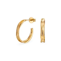 Flora Danica: Grs Hoop reringe - Forgyldt slv - GR-HoPc-G