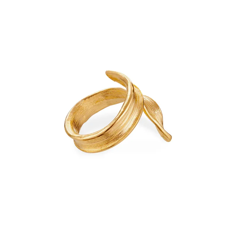 Flora Danica: Grs Statement  ring - forgyldt slv - GR-StRi-G