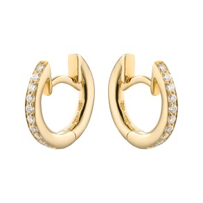 Guldbrandsen: Slice Creoler - Str. 1 - Guld - Brillanter - GUE030-Y