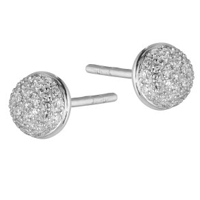 Guldbrandsen: Kugle reringe - Lille - Hvidguld - Brillanter - GUE031-W