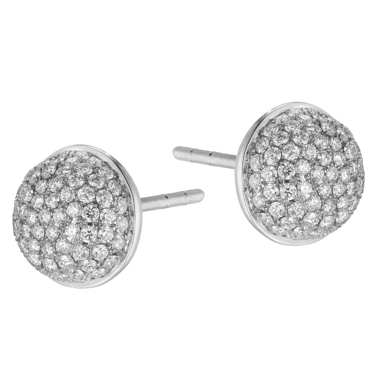 Guldbrandsen: Kugle reringe - Stor - Hvidguld - Brillanter - GUE032-W