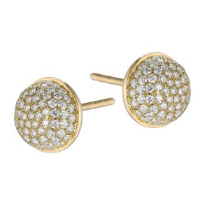 Guldbrandsen: Kugle reringe - Stor - Guld - Brillanter - GUE032-Y