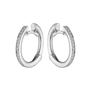 Guldbrandsen: Slice Creoler - Str. 2 - Hvidguld - Brillanter - GUE033-W